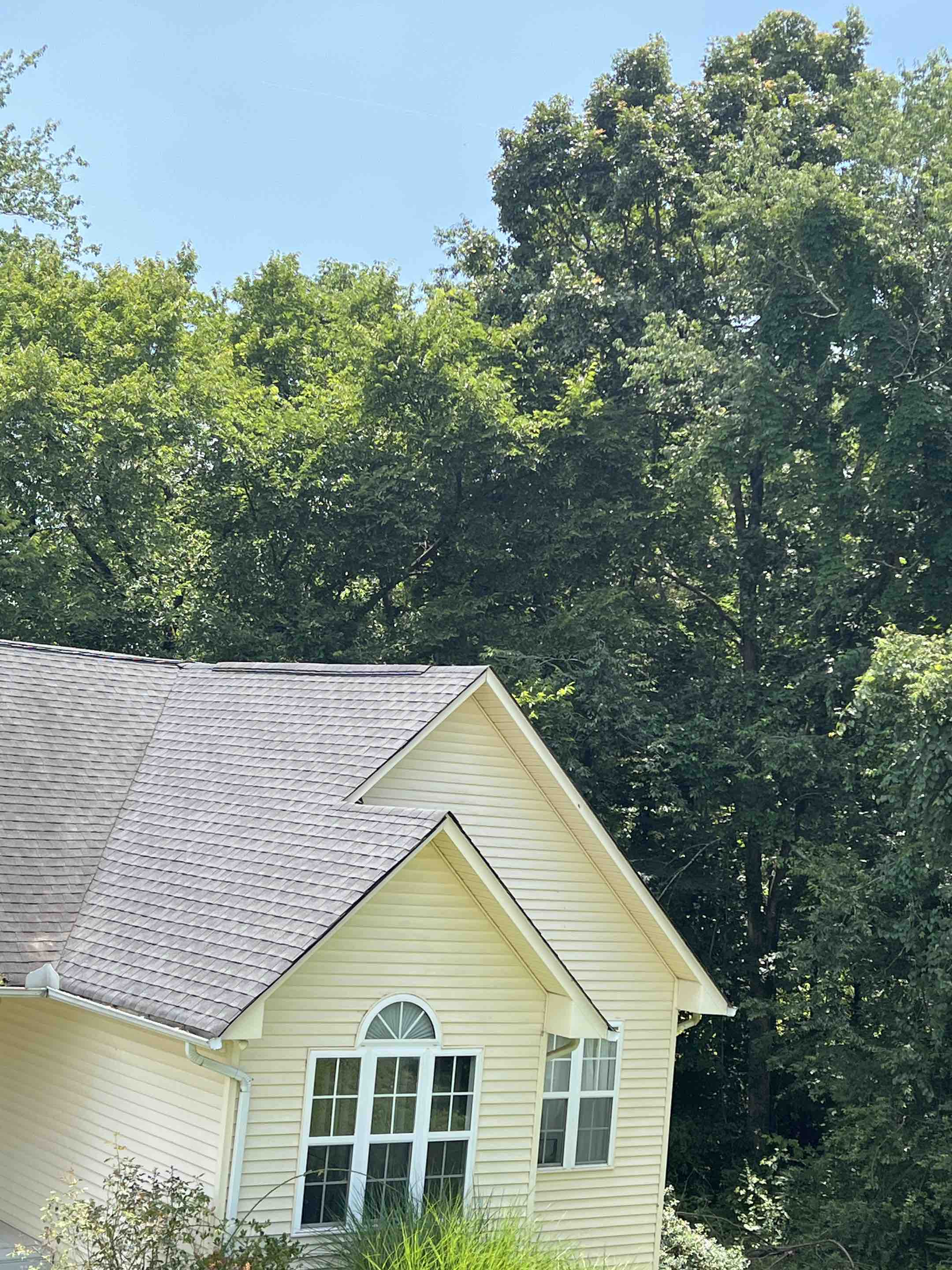 Replaced storm damaged shingles, Kingston