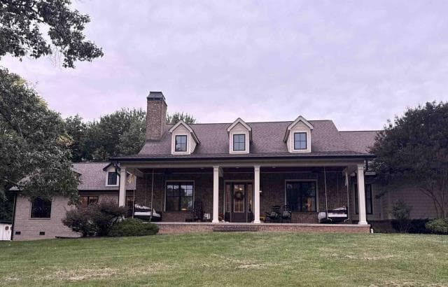 Making a storm damage roof repair, Knoxville