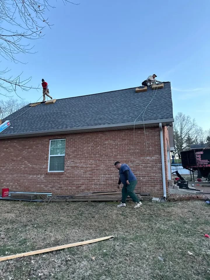 Home in Mt. Juliet job photo: new roof install