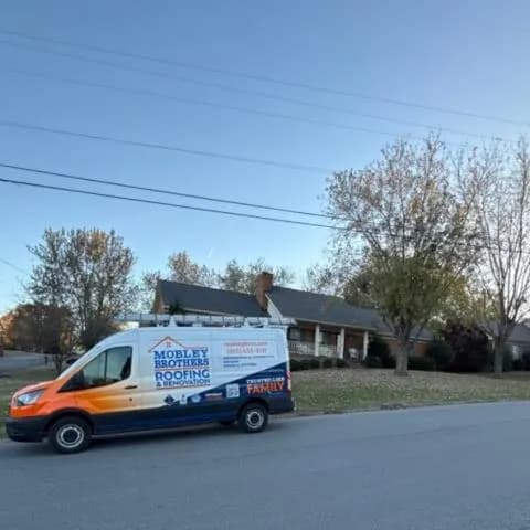 Roof repair., Hendersonville