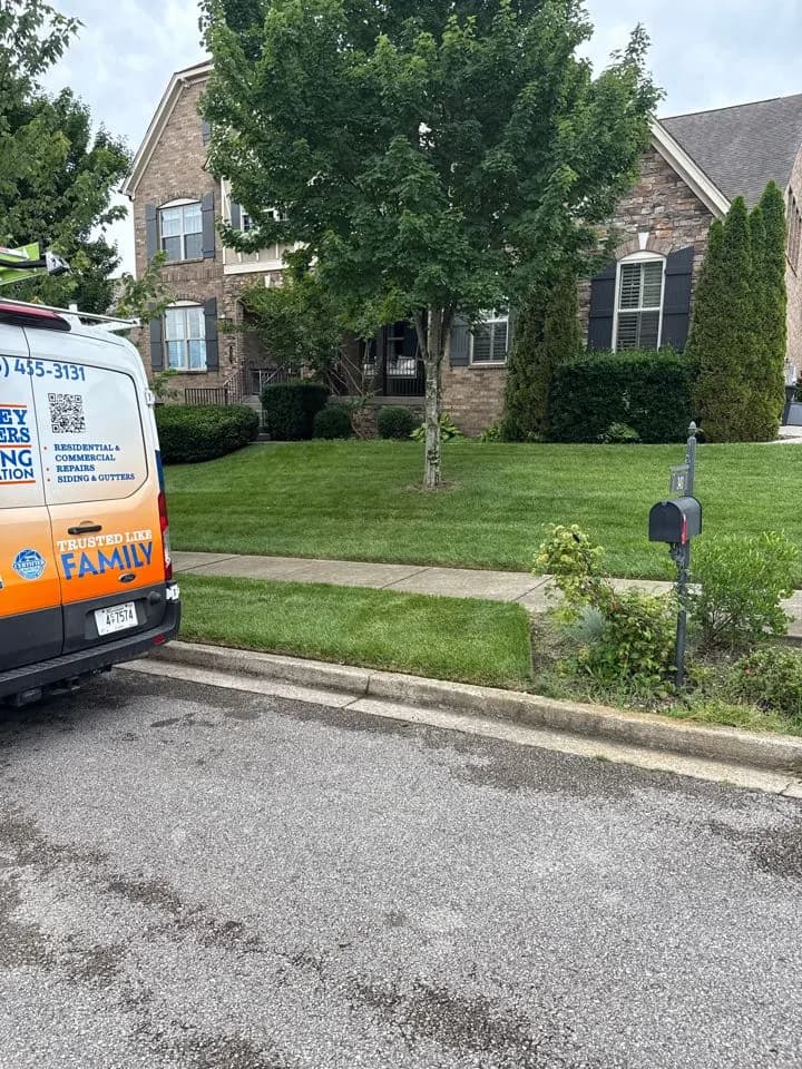 Gutter cleaning., Franklin