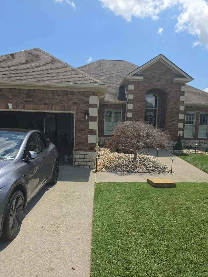 Our roofing crew is in Loudon today repairing damaged shingles., Loudon