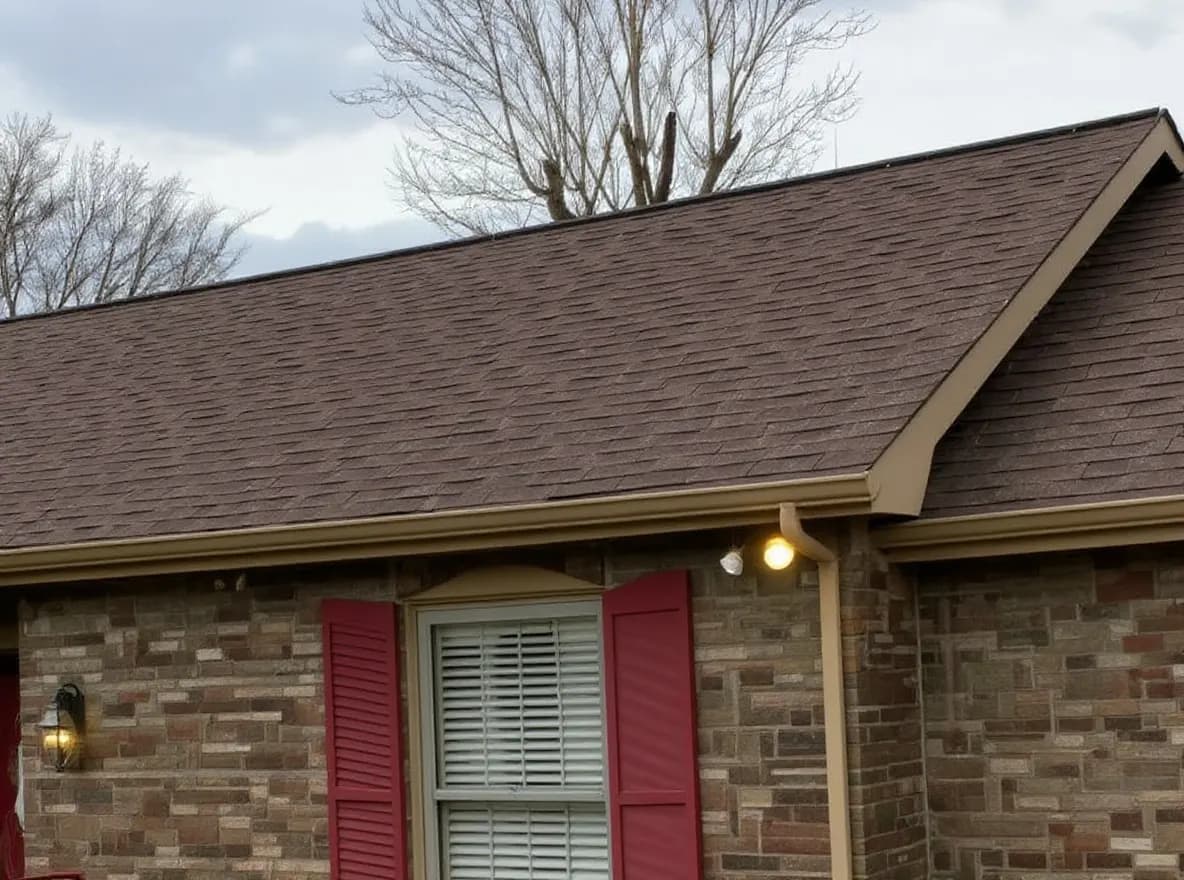 Roof of a home in Nashville, job photo: repairing a leaking roof