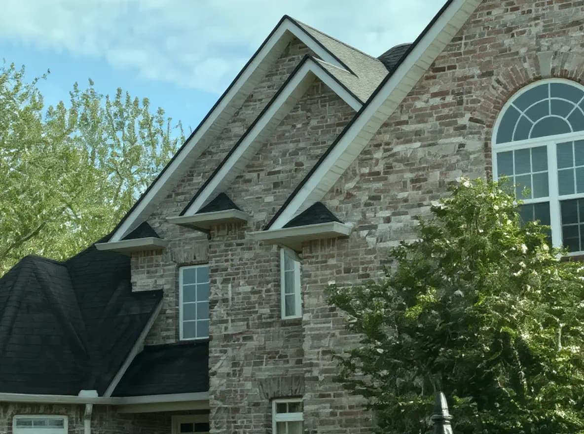 Roof of a home in Lebanon, job photo: gutters and roof repair