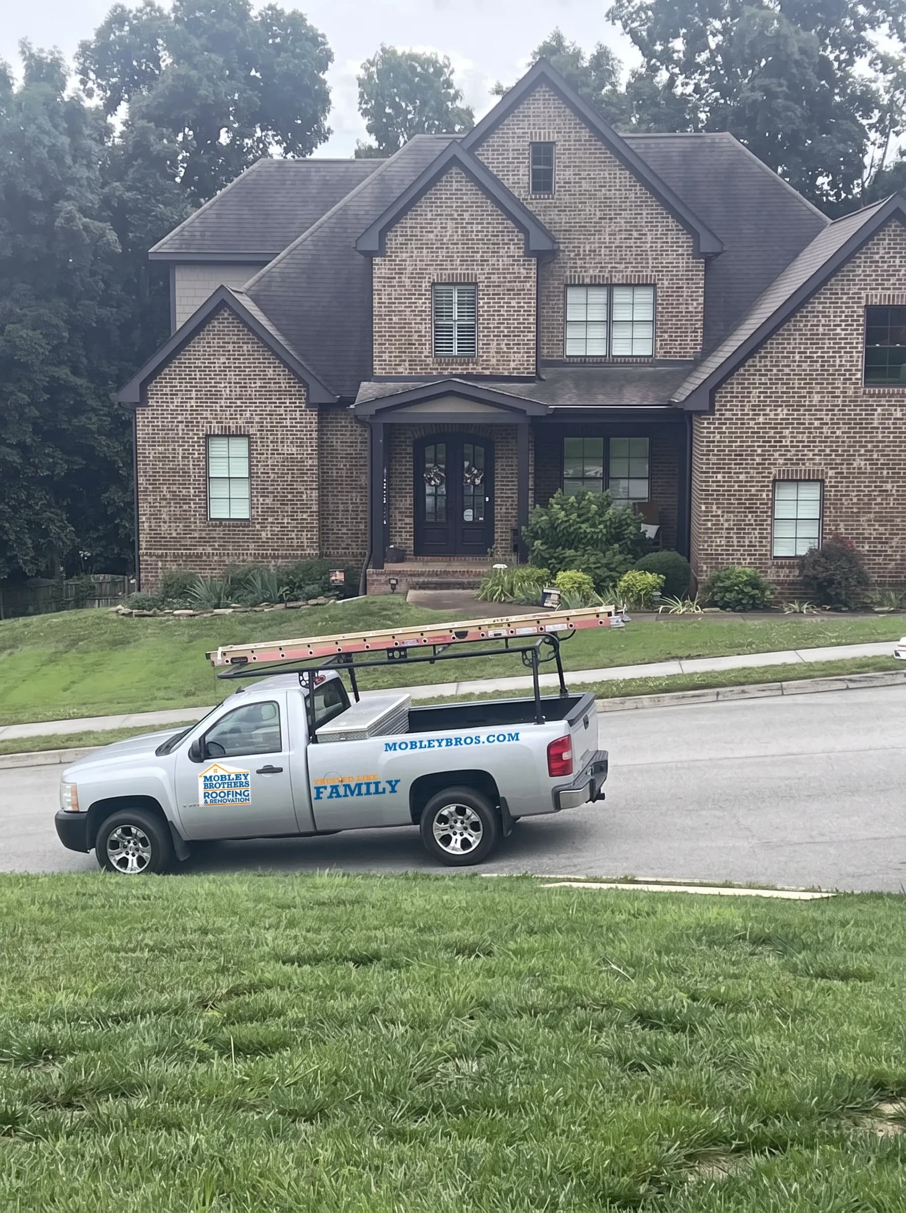 Shingle roof repair., Farragut