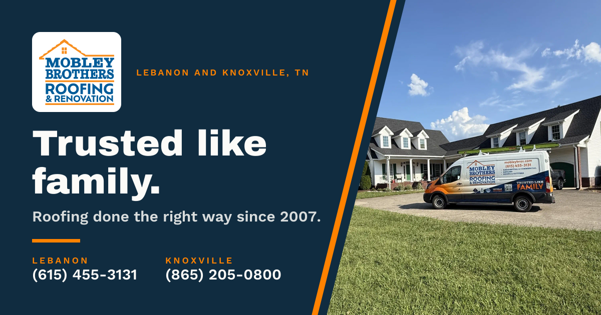 Roof Financing in Lebanon and Knoxville, TN