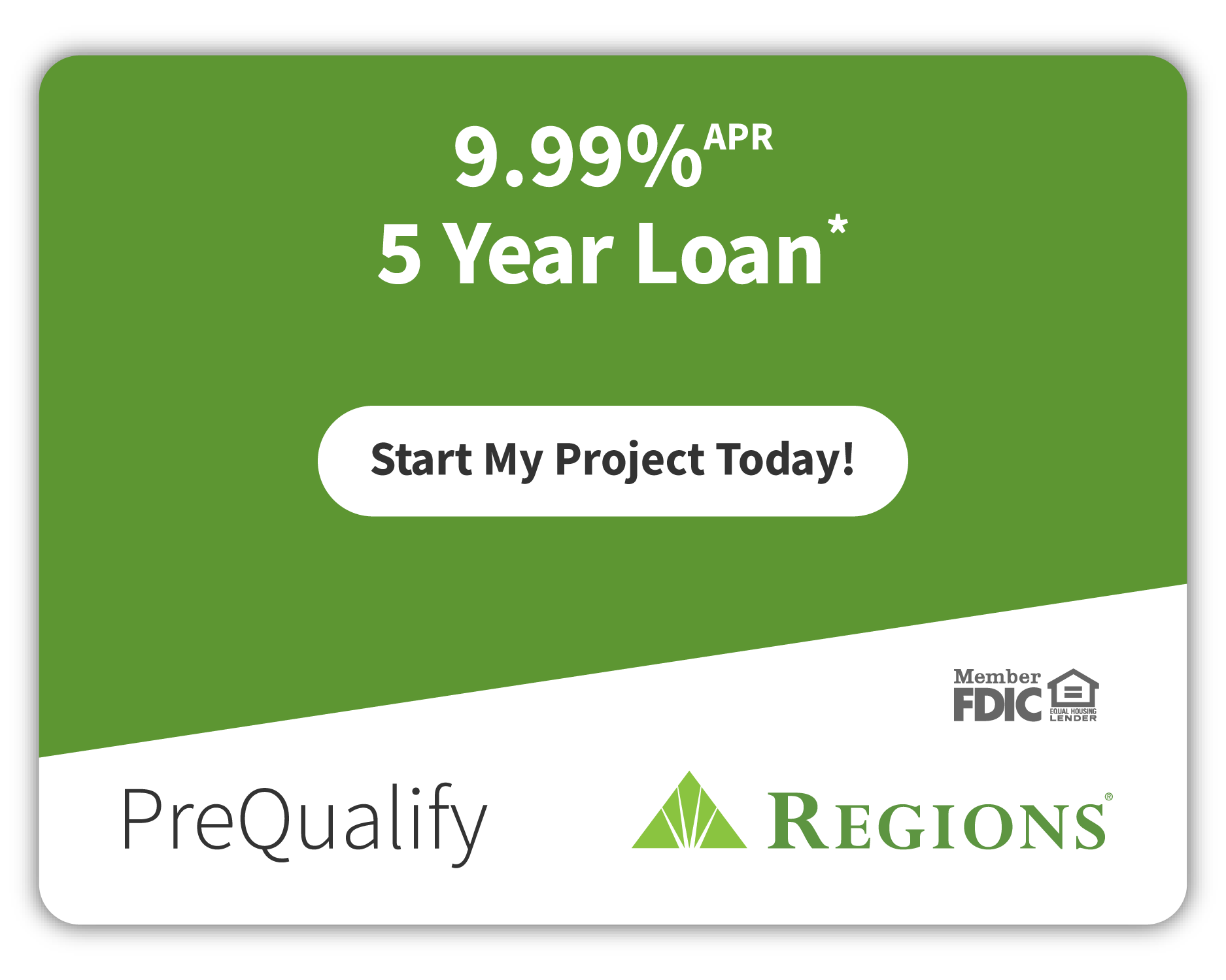 9.99% 5 Year - Regions Bank - Apply Here