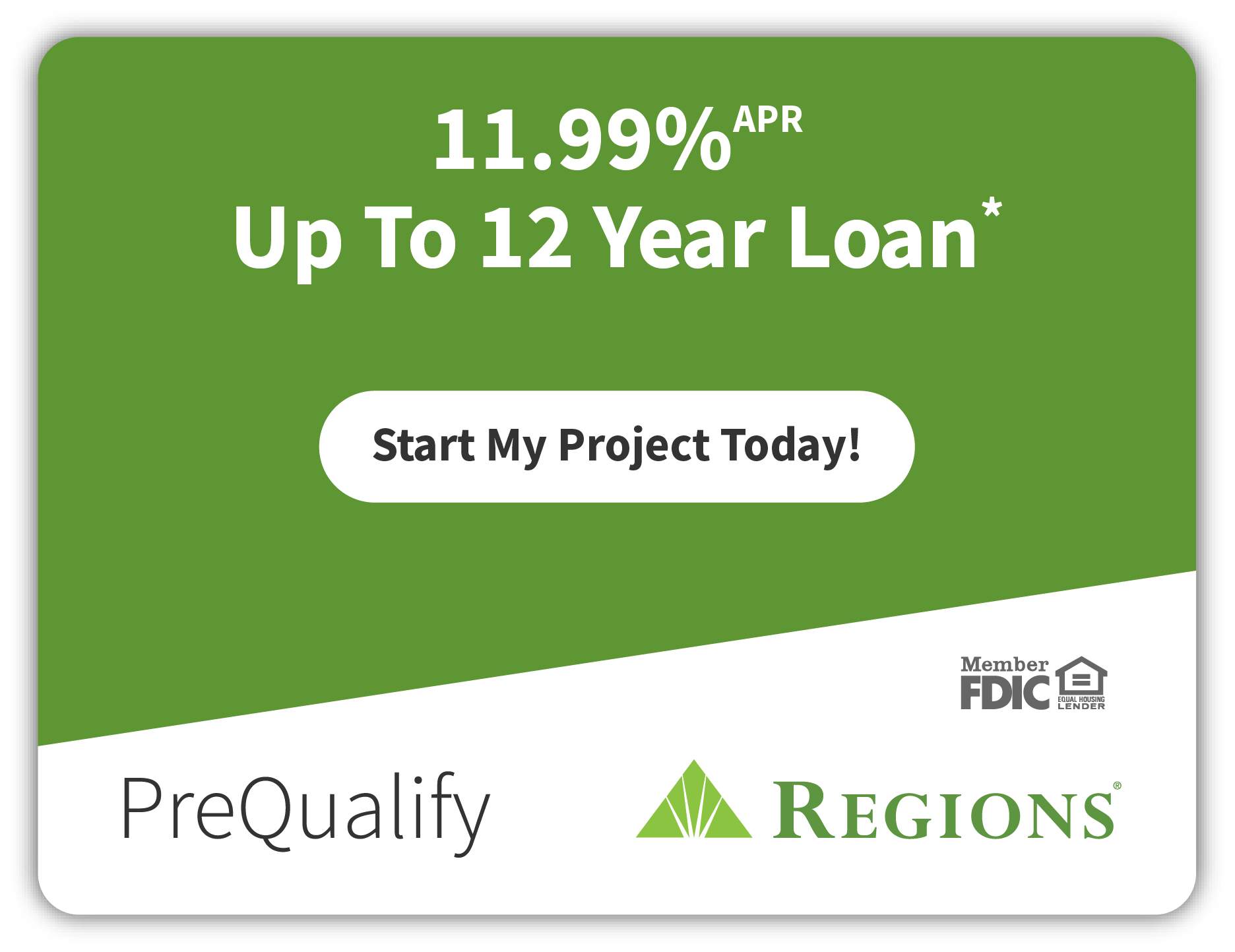 11.99% Up to 12 Year - Regions Bank - Apply Here